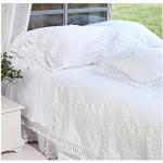 Offwhitefarbene Mediterrane Tagesdecken & Bettüberwürfe aus Baumwolle maschinenwaschbar 180x260 