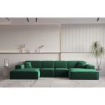Grüne Fun-Möbel U-förmige Wohnlandschaften U-Form aus Stoff 
