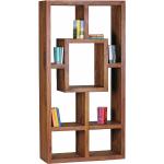 Wohnling Nachhaltige Quadratische Bücherregale aus Palisander Breite 150-200cm, Höhe 150-200cm, Tiefe 50-100cm 