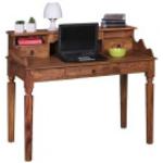Wohnling Schreibtisch Kada WL1.751, sheesham, vintage, Maße: 115 x 60cm, aus Massivholz