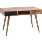 Wohnling Schreibtisch Repa WL1.955, sheesham, Maße: 117 x 60cm, rechteckig, aus Massivholz