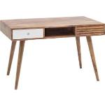 Wohnling Schreibtisch Repa WL1.957, sheesham, Maße: 117 x 60cm, rechteckig, aus Massivholz