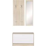 Silberne Moderne Wohnling Wandgarderoben Design aus Holz Breite 50-100cm, Höhe 0-50cm, Tiefe 0-50cm 