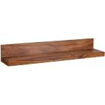 Wohnling Wandregal »WL1.576«, MUMBAI Massiv-Holz Sheesham Holzregal 110 cm Landhaus-Stil Hänge-Regal Echt-Holz Wand-Board Natur-Produkt