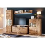 Hellbraune Moderne MCA furniture Holz-Wohnwände geölt aus Eiche Breite 300-350cm, Höhe 300-350cm, Tiefe 0-50cm 