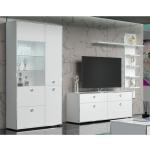 Reduzierte Weiße trendteam Wohnzimmermöbel aus MDF Breite 300-350cm, Höhe 150-200cm, Tiefe 0-50cm 