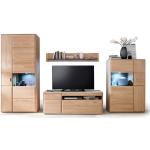 Hellbraune MCA furniture Tarragona Vitrinen lackiert aus Massivholz Breite 350-400cm, Höhe 200-250cm, Tiefe 50-100cm 