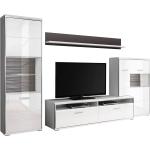 Beige Moderne MCA furniture Trento Hochglanz-Wohnwände Breite 300-350cm, Höhe 300-350cm, Tiefe 50-100cm 