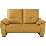 Wohnwert Ledersofa Halina - gelb - Materialmix - 169 cm - 98 cm - 98 cm - Polstermöbel > Sofas > 2-Sitzer