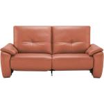Orange Wohnwert Relaxsofas aus Leder mit Relaxfunktion Breite 200-250cm, Höhe 50-100cm, Tiefe 50-100cm 