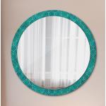 Grüne Moderne Runde Runde Wandspiegel 100 cm 