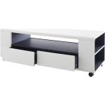 Anthrazitfarbene Moderne MCA furniture TV-Lowboards & Fernsehtische matt aus Melamin mit Rollen Breite 100-150cm, Höhe 0-50cm, Tiefe 0-50cm 
