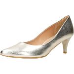 Goldene Elegante Wojas Spitze Kitten-Heel-Absatz High Heels & Stiletto-Pumps aus Glattleder für Damen Größe 38 