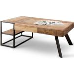 Braune Moderne Wolf Möbel Rechteckige Couchtische & Wohnzimmertische aus Holz mit Schublade 