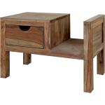 Braune Moderne Wolf Möbel Yoga Nachttische & Nachtschränke aus Massivholz mit Schublade 