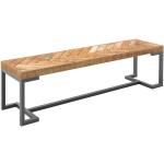 Reduzierte Industrial Wolf Möbel Holzbänke aus Massivholz Breite 150-200cm, Höhe 0-50cm, Tiefe 0-50cm 