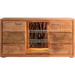 Braune Rustikale Wolf Möbel Sideboards aus Holz 