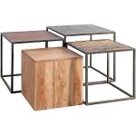 Reduzierte Wolf Möbel Quadratische Holztische aus Massivholz 4-teilig 