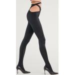 Wolford - Cut Out Lace up Tights, Frau, black, Größe: M