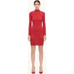 Rote Langärmelige Wolford Sheer Mini Bandage-Kleider & Bodycon-Kleider enganliegend für Damen Größe L für den für den Herbst 