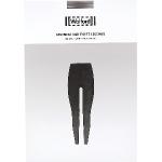 Schwarze Unifarbene Elegante Wolford Damenleggings aus Seide Größe L 