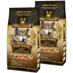 Gestreifte WOLFSBLUT Black Marsh Trockenfutter für Hunde mit Büffel 