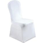 Reduzierte Weiße Moderne Stuhlhussen aus Polyester maschinenwaschbar 30-teilig 