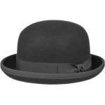 Schwarze Unifarbene Elegante Lierys Melonen-Hüte aus Filz 57 für Herren 