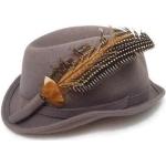 Schwarze Vintage Trilbies & Fedora-Hüte aus Wolle 55 für Damen Größe M 