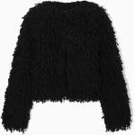 Schwarze COS Nachhaltige Nylonjacken aus Wolle für Damen Größe M für den für den Herbst 
