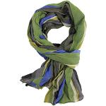 Blaue Elegante Crinkle-Schals aus Wolle für Herren Größe L 