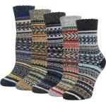 Reduzierte Bunte Thermo-Socken aus Wolle für Damen Größe 41 