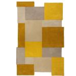 Gelbe Flair Rugs Kurzflorteppiche aus Textil 
