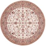 Beige Theko Runde Runde Teppiche 240 cm aus Textil 