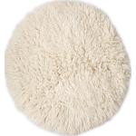 Weiße Theko Runde Runde Teppiche 140 cm aus Textil 