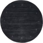 Graue Unifarbene Runde Runde Teppiche 150 cm aus Textil 