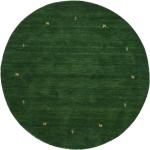 Grüne Unifarbene Runde Runde Teppiche 150 cm aus Textil 