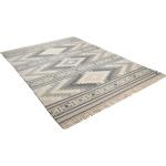 Graue Moderne Tom Tailor Rechteckige Kelim Teppiche aus Wolle 160x230 