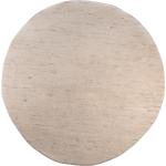 Beige Unifarbene Theko Runde Runde Teppiche 250 cm aus Textil 