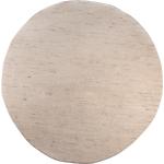 Weiße Unifarbene Theko Runde Runde Teppiche 150 cm aus Textil 