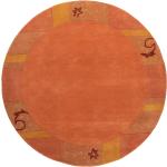 Braune Theko Runde Runde Teppiche 150 cm aus Textil 