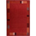 Reduzierte Rote Theko Wollteppiche aus Textil 