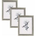 Silberne Fotorahmen aus Holz 40x50 