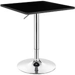 Reduzierte Schwarze Woltu Runde Design Tische aus MDF höhenverstellbar Breite 50-100cm, Höhe 50-100cm, Tiefe 50-100cm 