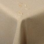 Reduzierte Sandfarbene Woltu eckige Tischdecken schmutzabweisend 