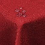 Rote Woltu eckige Tischdecken schmutzabweisend 