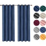 Blaue Woltu Schlaufenschals & Ösenschals matt aus Polyester blickdicht 