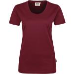 Bordeauxrote Hakro Classic T-Shirts aus Baumwolle für Damen Größe XS 