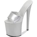 women's fashion peep toe stiletto slip-on slipper high heel with 20 cm platform with 10 cm pumps for women tf1986-42