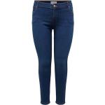 Petrolfarbene ONLY Skinny Jeans aus Denim für Damen Größe S Große Größen 